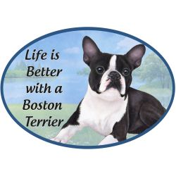 Car Magnet   Boston Terrier Dog    1001-76 