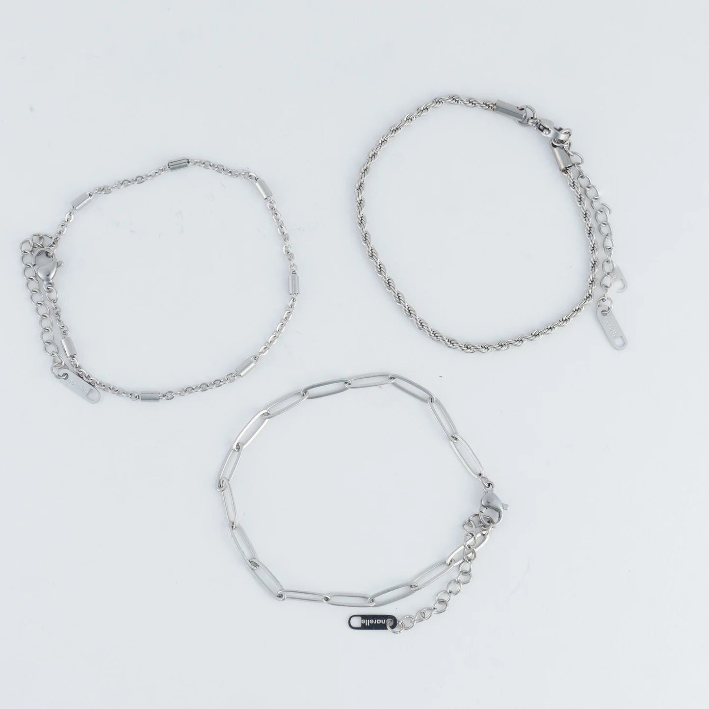 Howards- Bracelet Twisted Chain Silver 3pc Women's 10041
