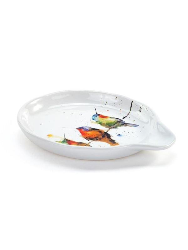 Spoon Rest Hummers On A Wire Oval Stoneware 1004610186