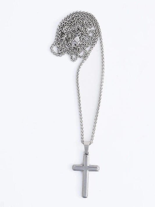  Necklace Cross Wheat  Chain Gold  Women's 10259