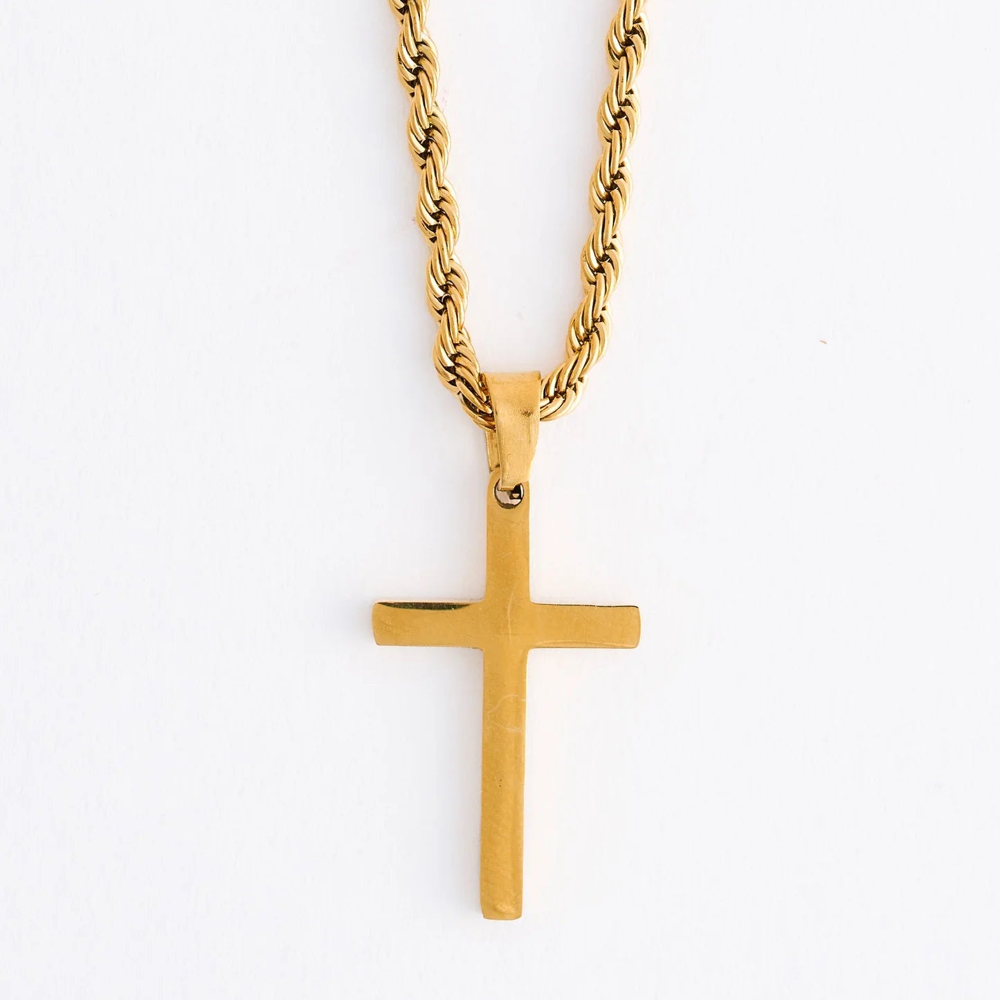  Necklace Cross Rope Chain Gold&nbsp; Women's 10262