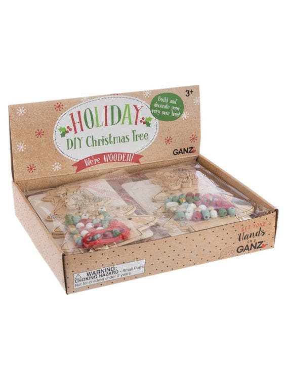 Ganz-Christmas Tree Wooden Diy 32Pc 6.5" Hx11985