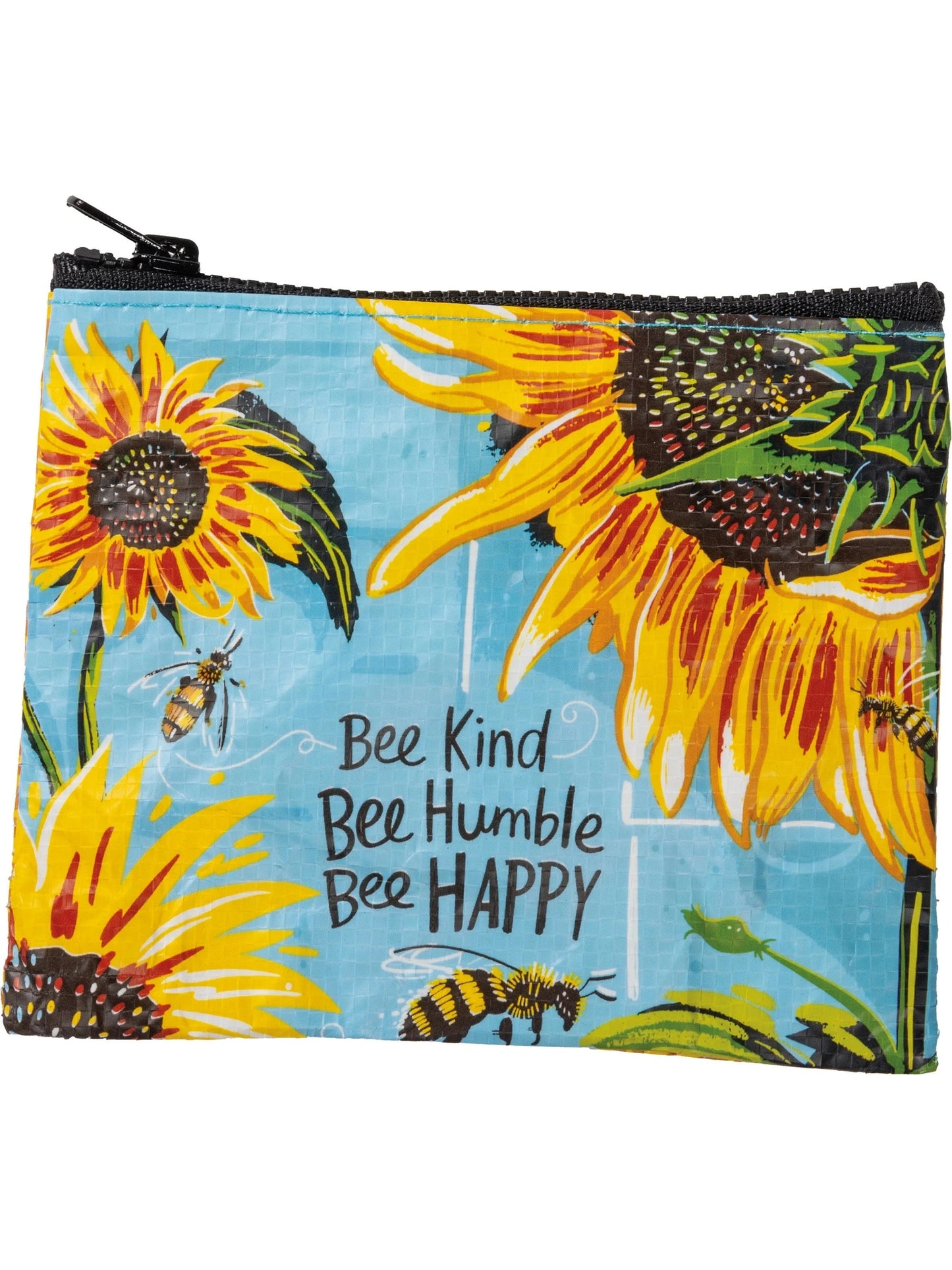 Zipper Wallet Bee Kind Be Humble 5.25" x 4.25" Post Consumer Plastic 104499 