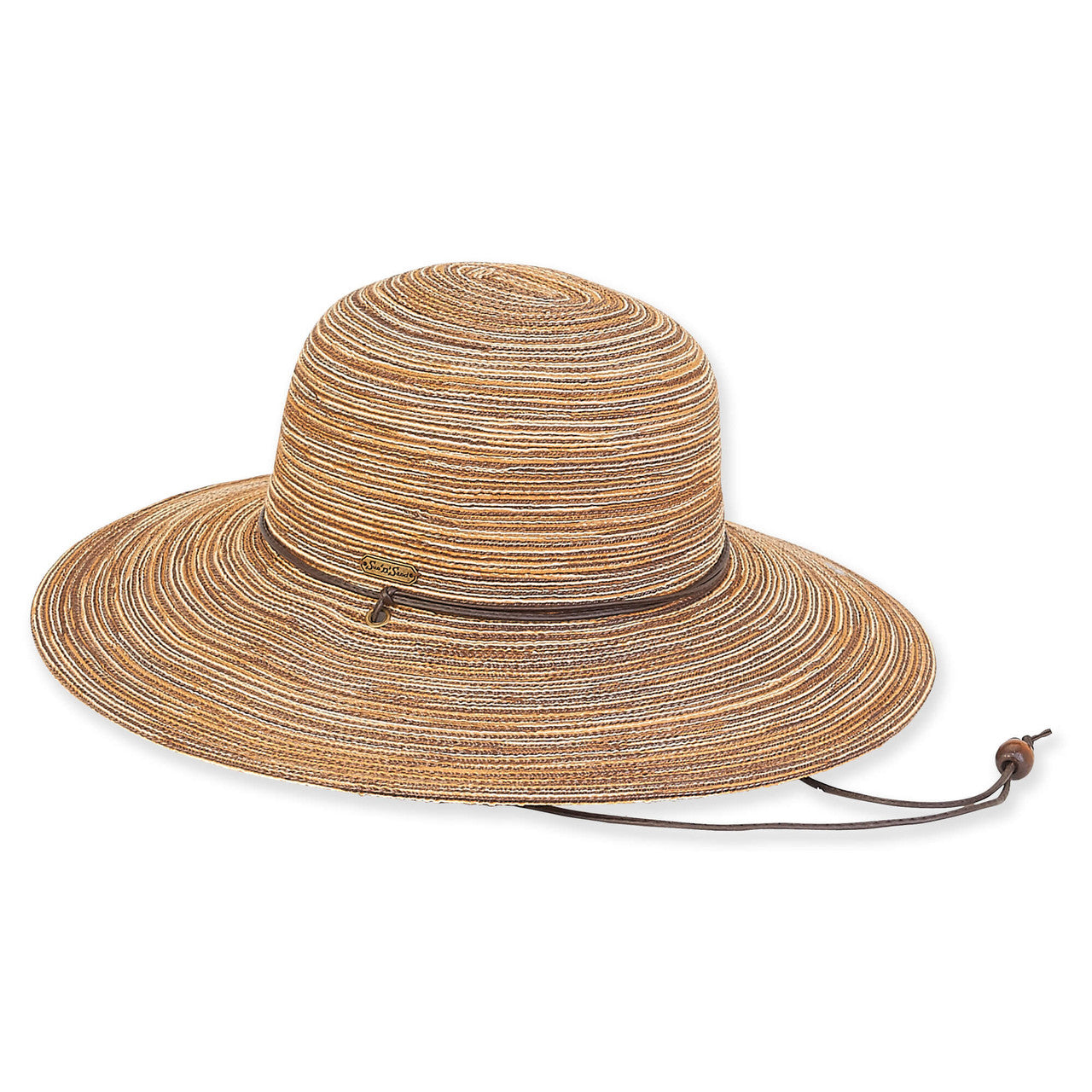 Hat Brown Polybraid Floppy Brim Women's HH2156D 