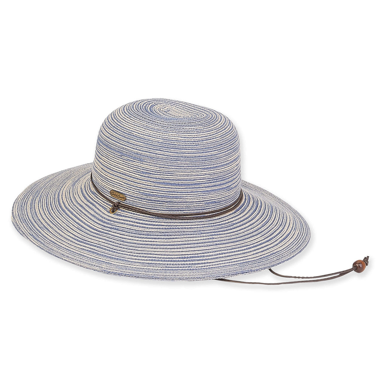 Hat Blue Polybraid Floppy Brim Women's HH2156e 