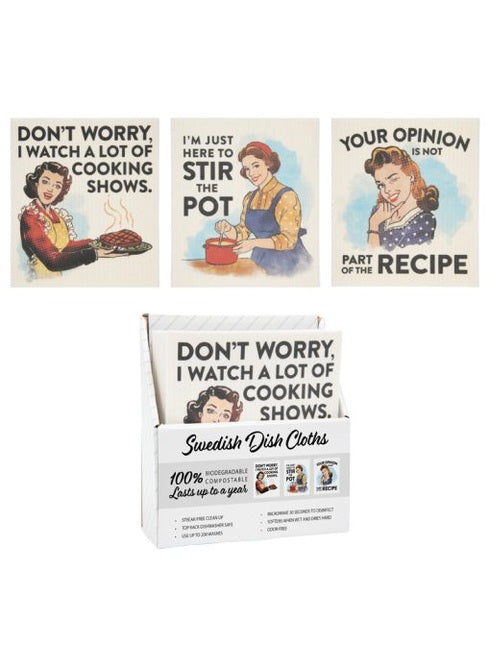 Swedish Dish Towel Humorous 3 Styles 11200