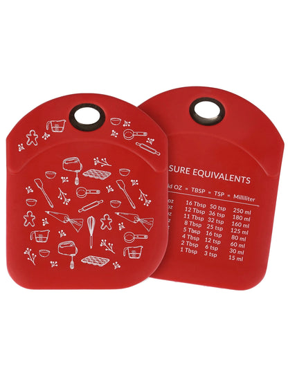 Bowl Scraper Christmas  Baking Utensils Red  4" x 4.75" 119275 