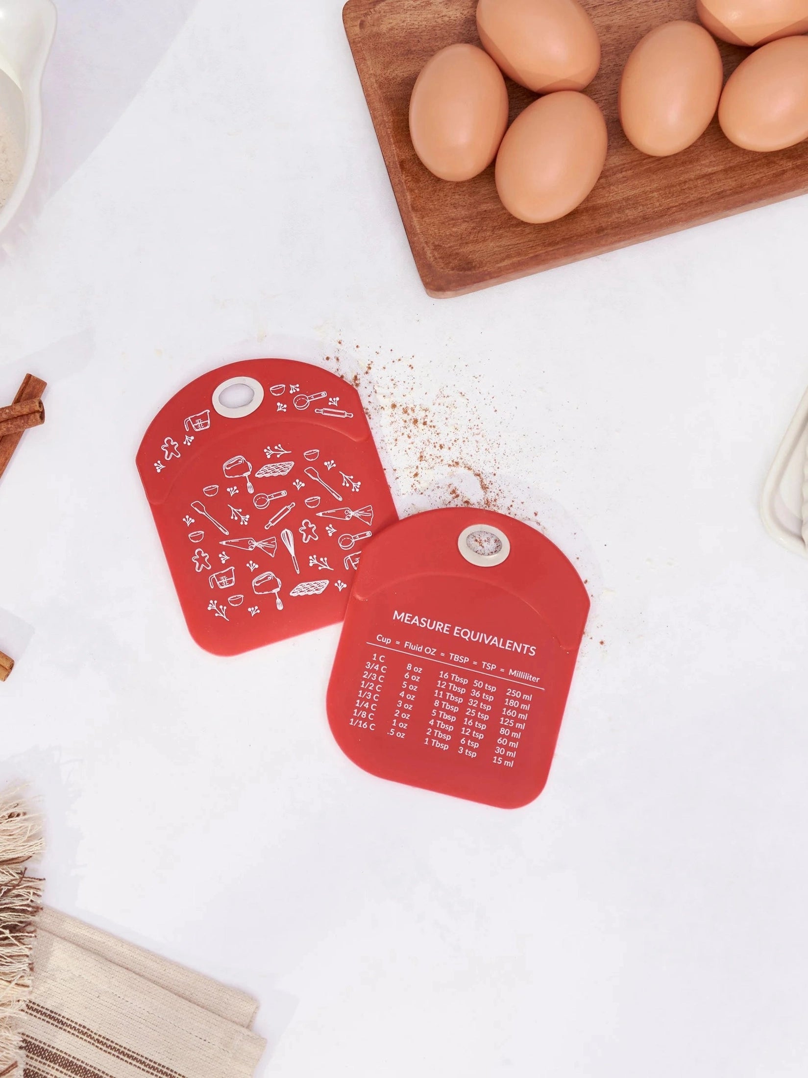 Bowl Scraper Christmas  Baking Utensils Red  4" x 4.75" 119275 