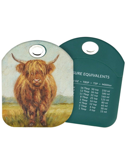 Bowl Scraper Highland Cow 4" x 4.75" 120520 