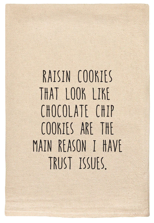 139 - T Towels -Raisin cookies that look like chocolate chip 