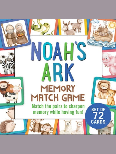 Card Game Memory Match&nbsp; Noah"s Ark 72pc 348449