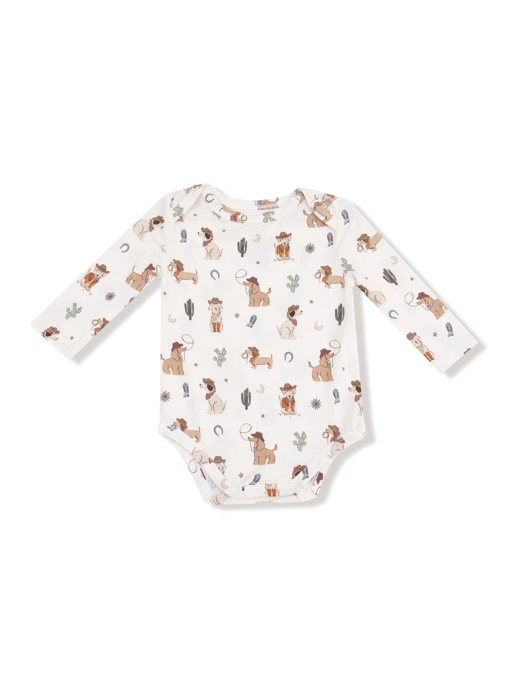  Lap Shoulder Body Suit Cowboy Dogs 147-F25-Cdu