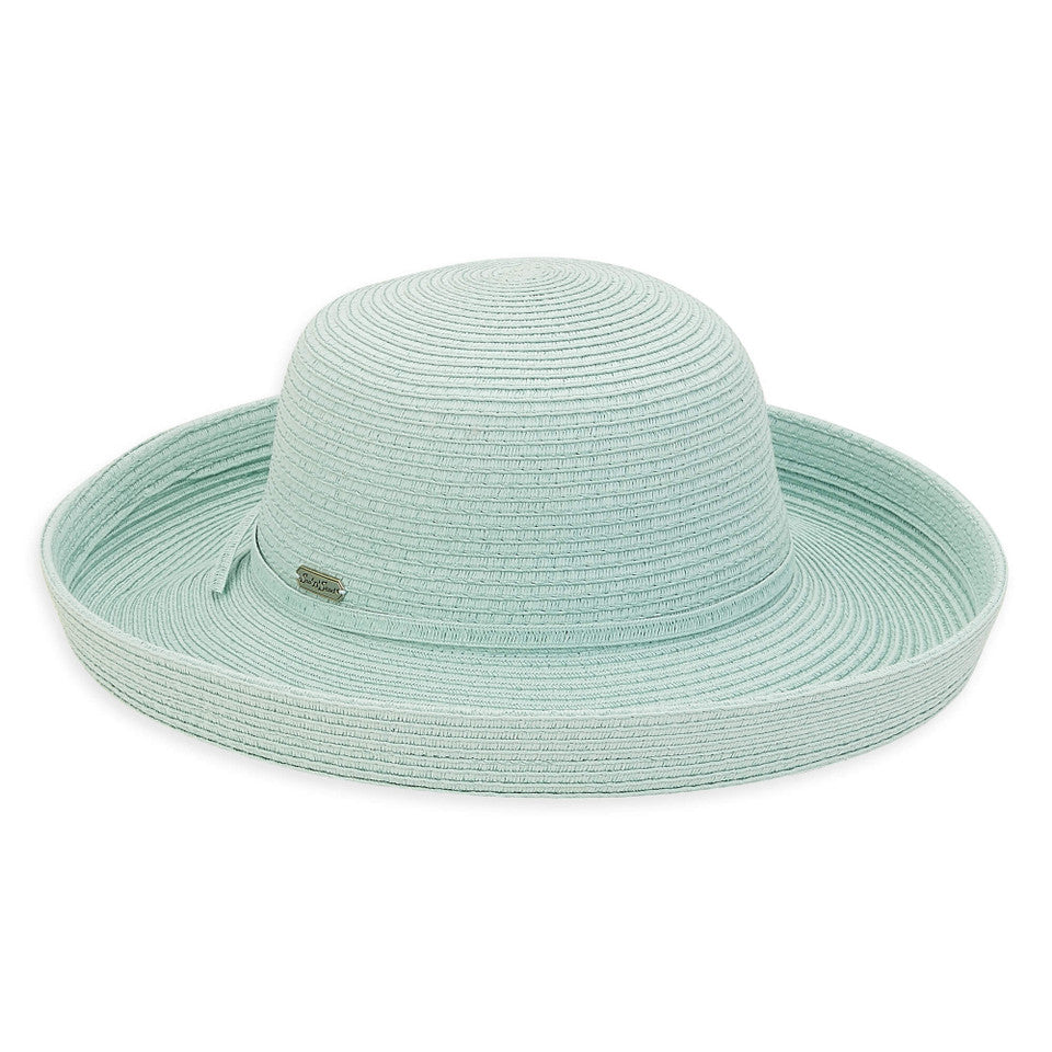 Hat Light Green Paperbraid Upbrim Women's HH803Z 