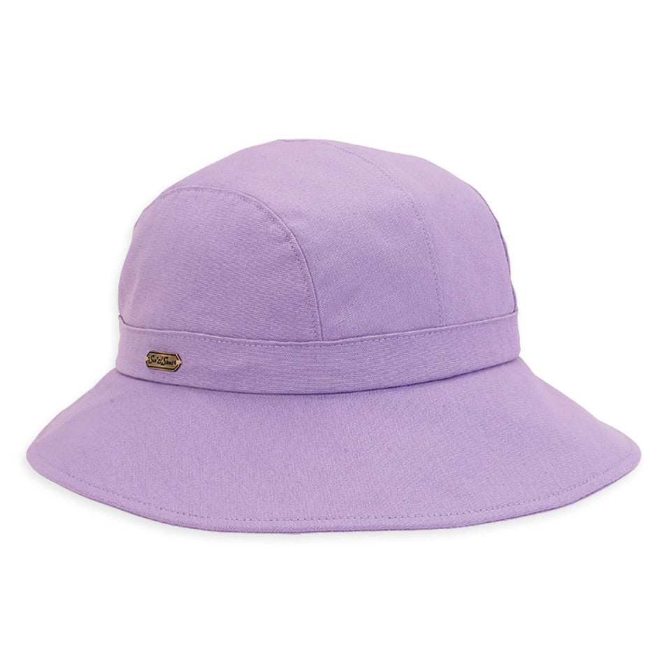 Hat Purple Cotton Tapered Cap Women's HH1391J 