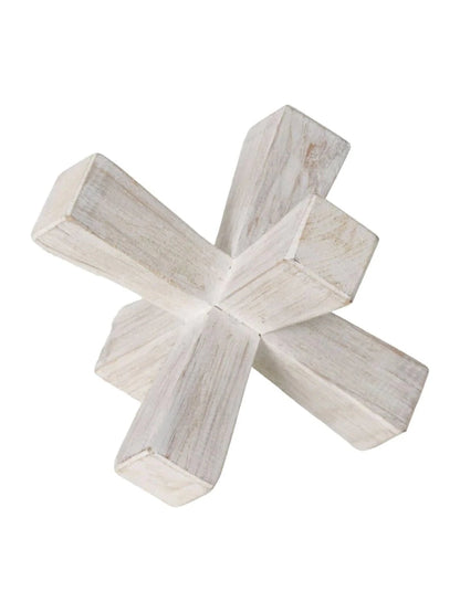 Table Top Decor Geometric Jack 2 Pc Wooden N2880