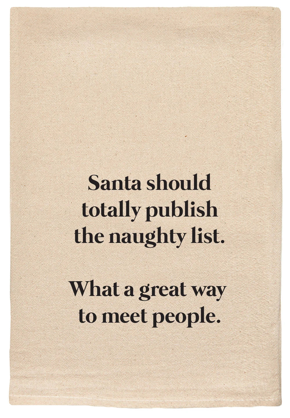 169 T Towel&nbsp; Santa Naughty List