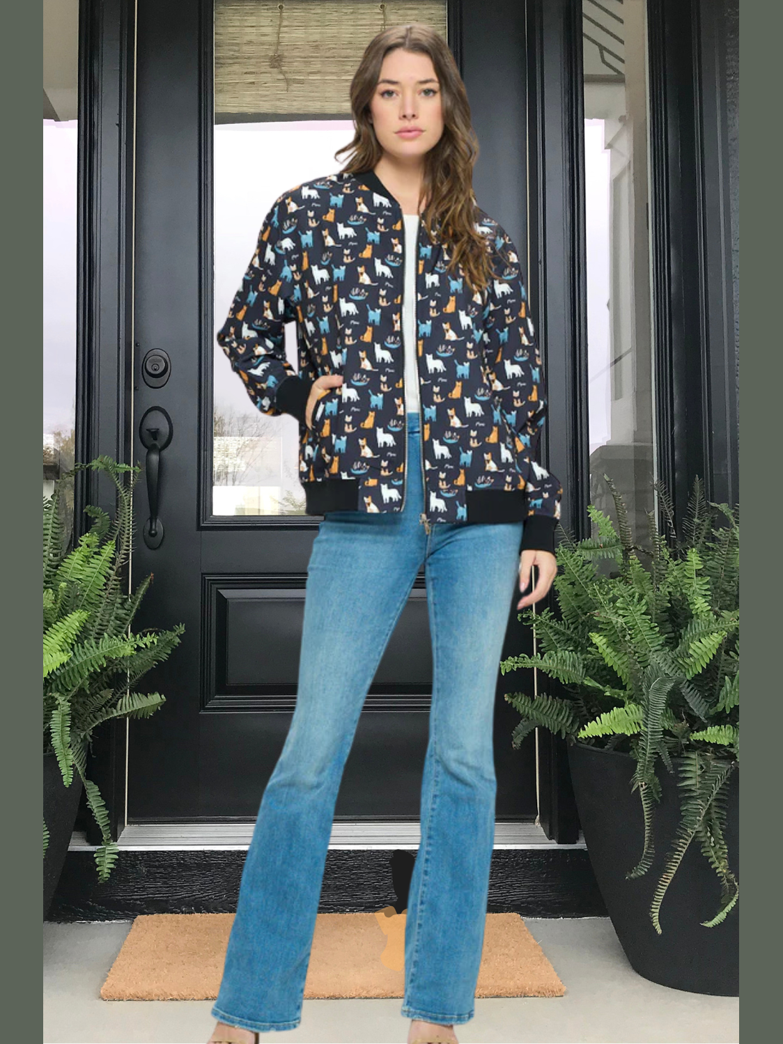 Jacket Cats Zipper front  JA-25 