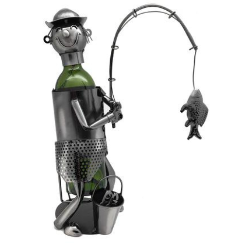 Bottle Holder 16" Fisherman Metal Zb2030 