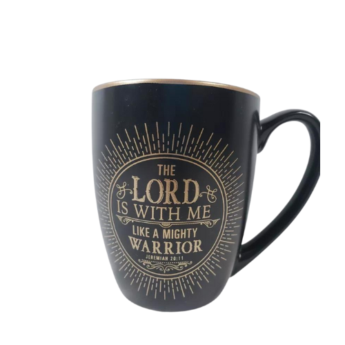 Mug The Lord Is With Me Black/Gold 14oz Mug463 