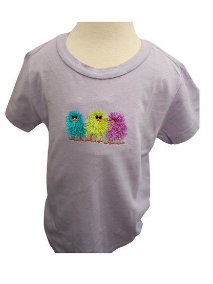 T-Shirt  Fringe Chickens Purple  Toddler RTPTSC 