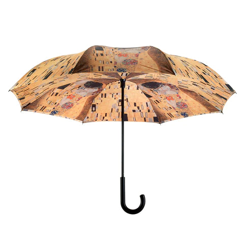 Umbrella-Reverse Close- Gustav Klimt "The Kiss"-20214rc 