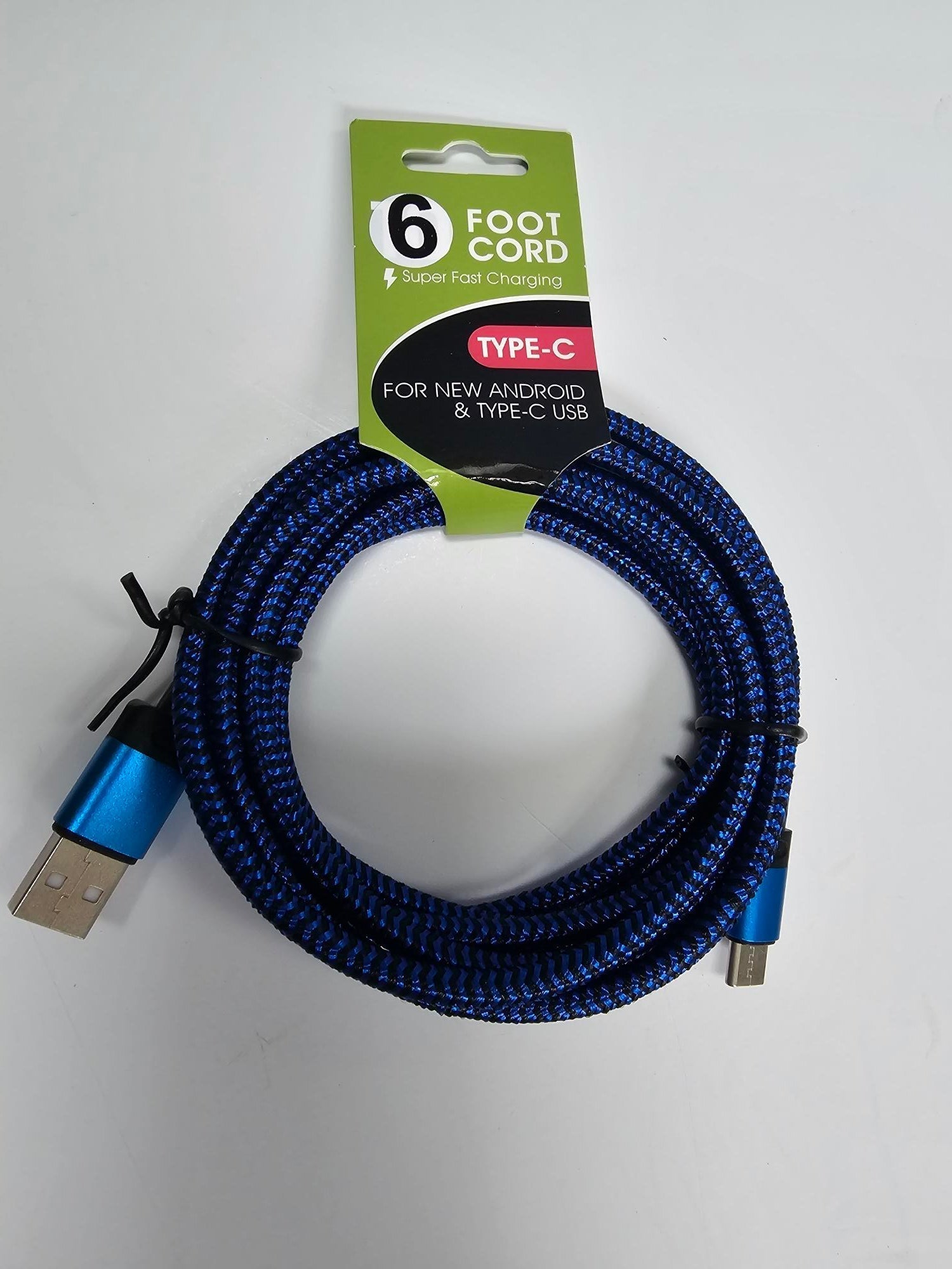 Fast Mobile Phone Type C Charging Cord -6 ft 