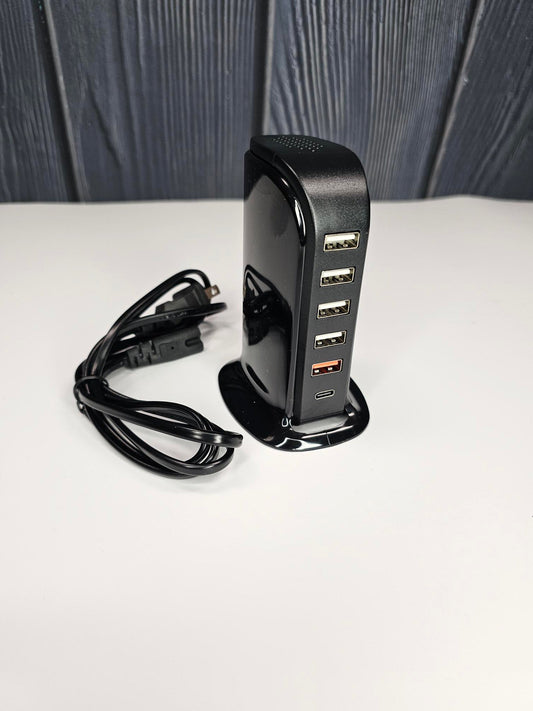 USB Charger Multi Port - Black or White 