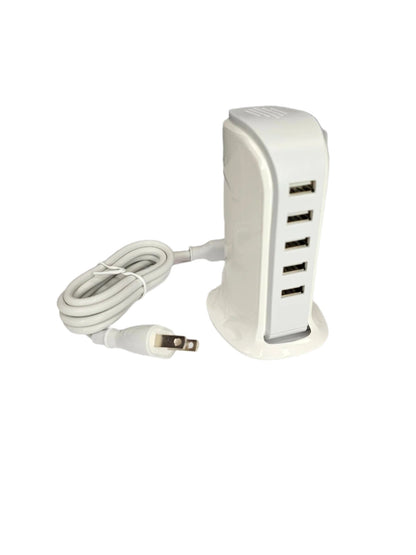 USB Charger Multi Port - Black or White 