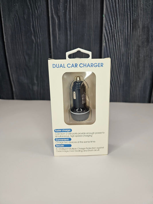 Dual Pot Car Charger-usb+usbc-pd Port-65301 