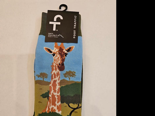 Men's Sock - Giraffe - 7005M 