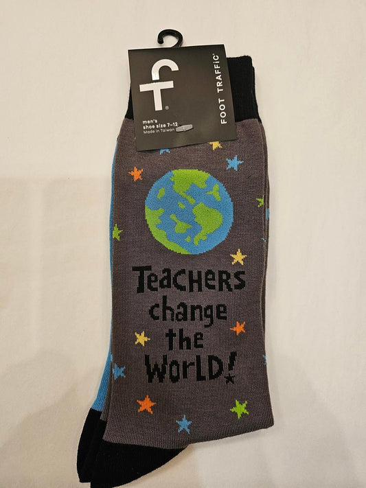 Men's Sock - Teachers Change the World - 7028M 