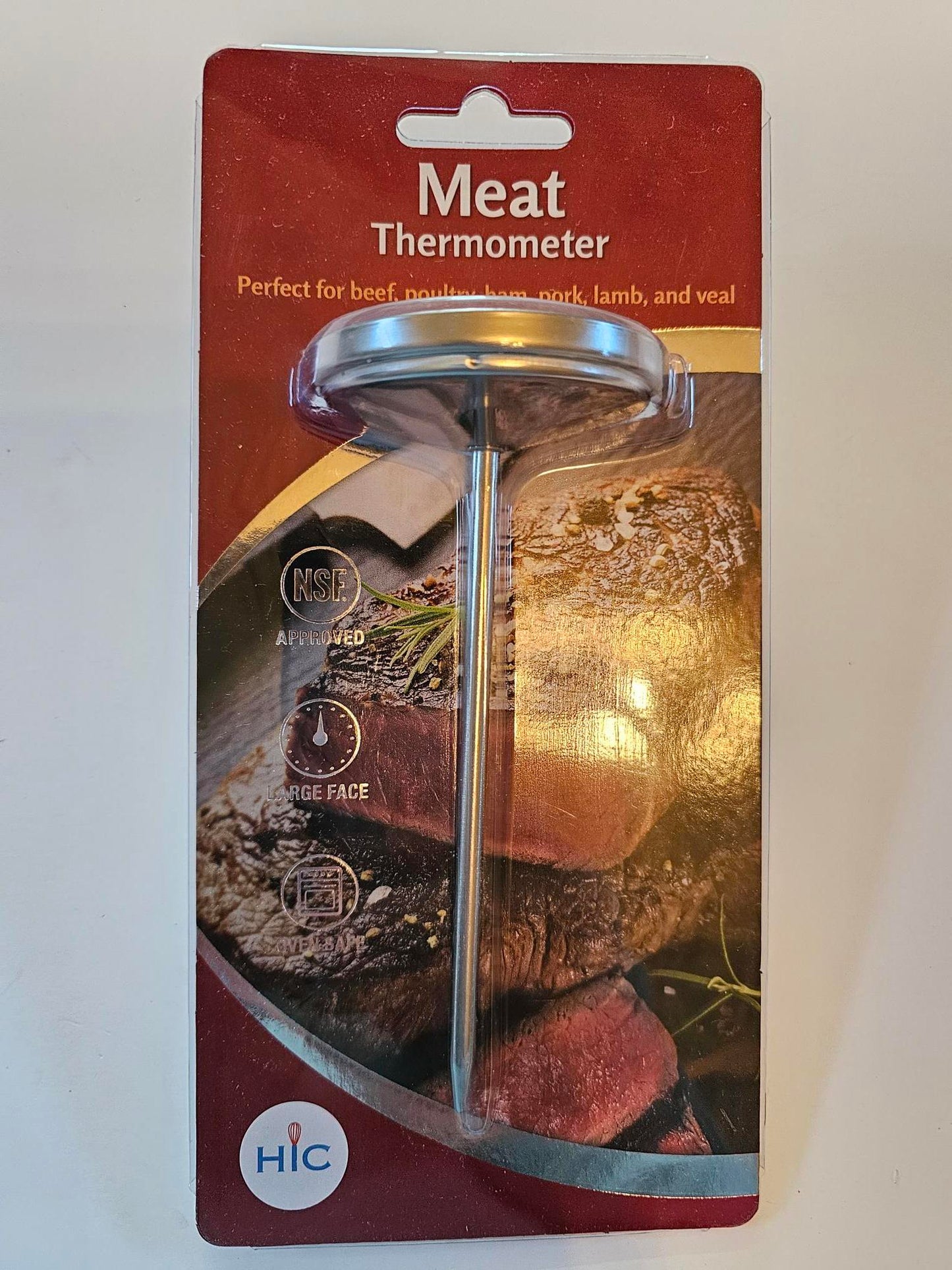 Roasting Meat Thermometer - Poultry, Ham, Turkey Grill 