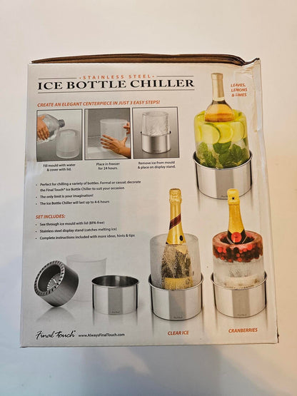 Ice Bottle Chiller-Stainless steel-Final Touch-ftc14 