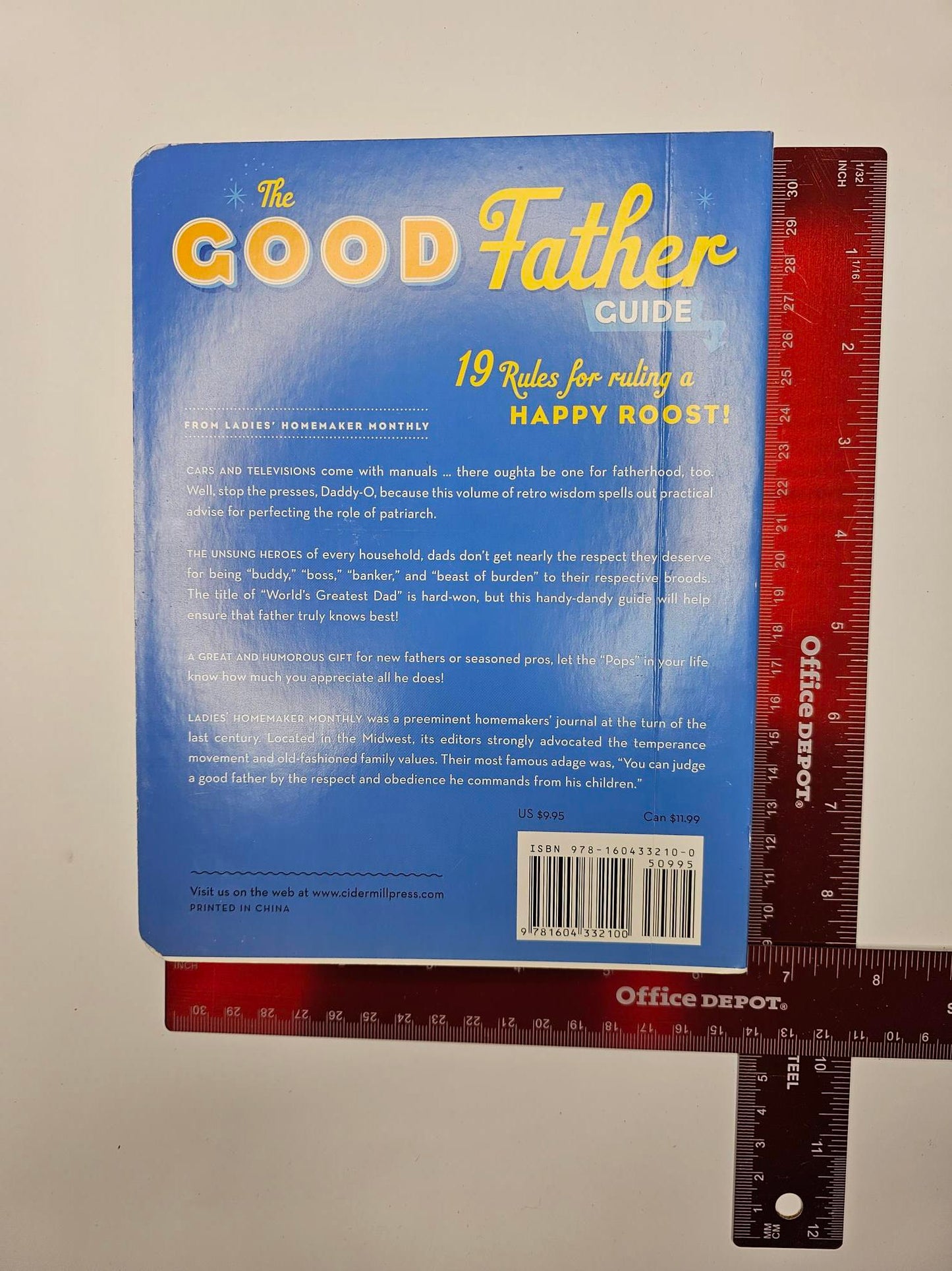 Good Father Guide - Hard cover book - board book, ruling a happy rust-50995 