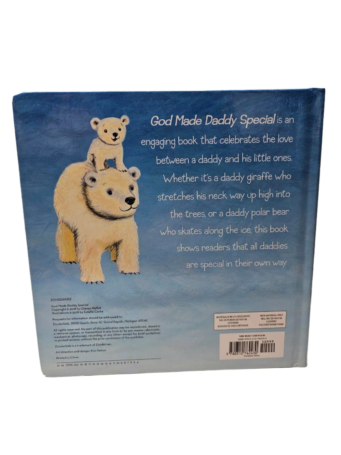 God made Daddy Special- Children's Book -hardcover 