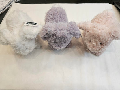 Stuffed Animal - Rabbit- Pink White or Purple 