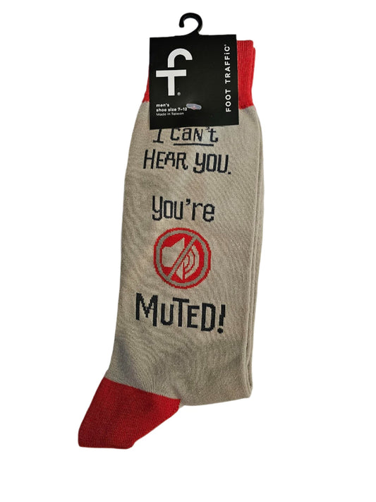 Men's Sock - You're Muted - 7119M 