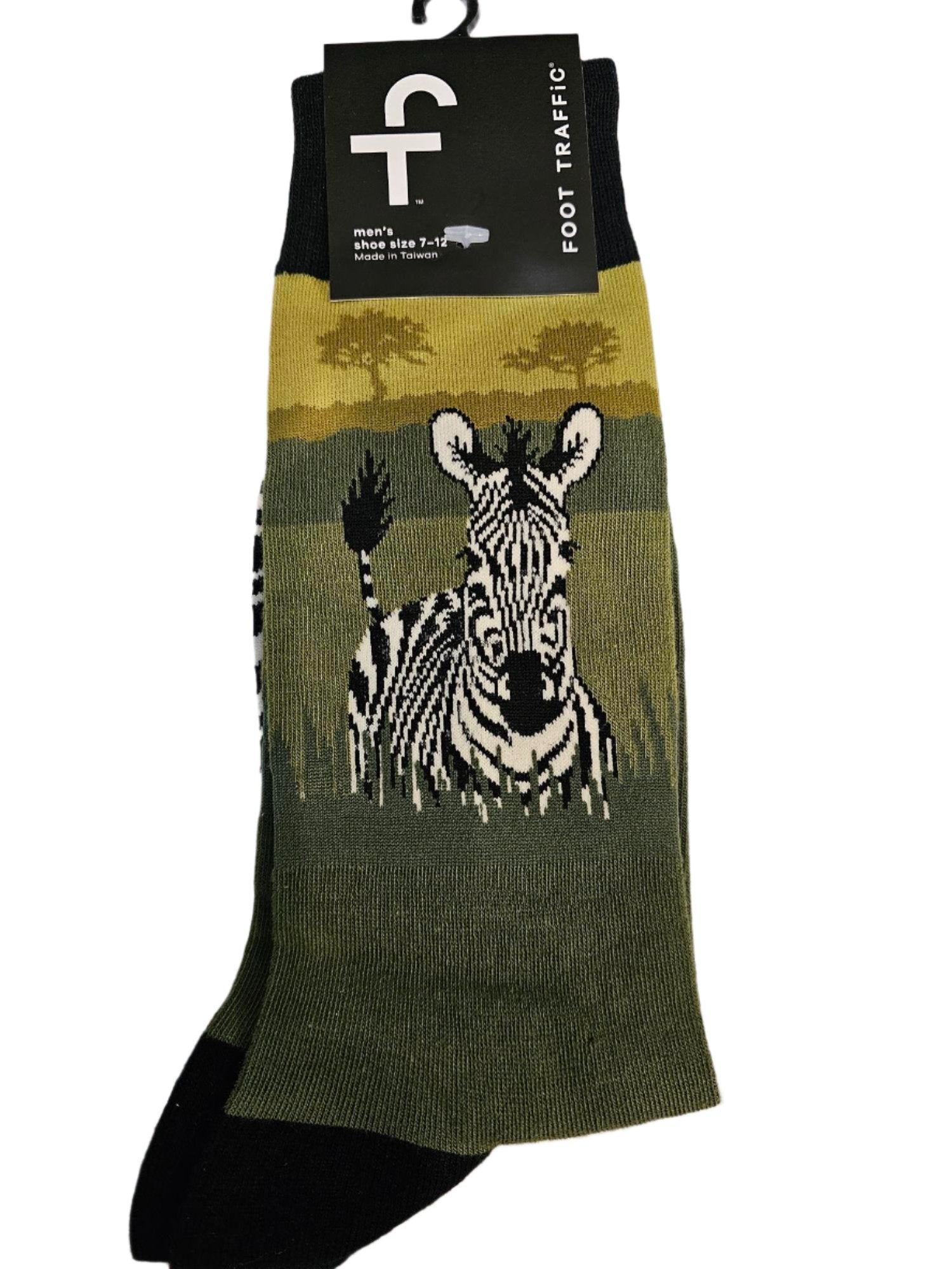 Men's Sock - Zebra - 6958M 