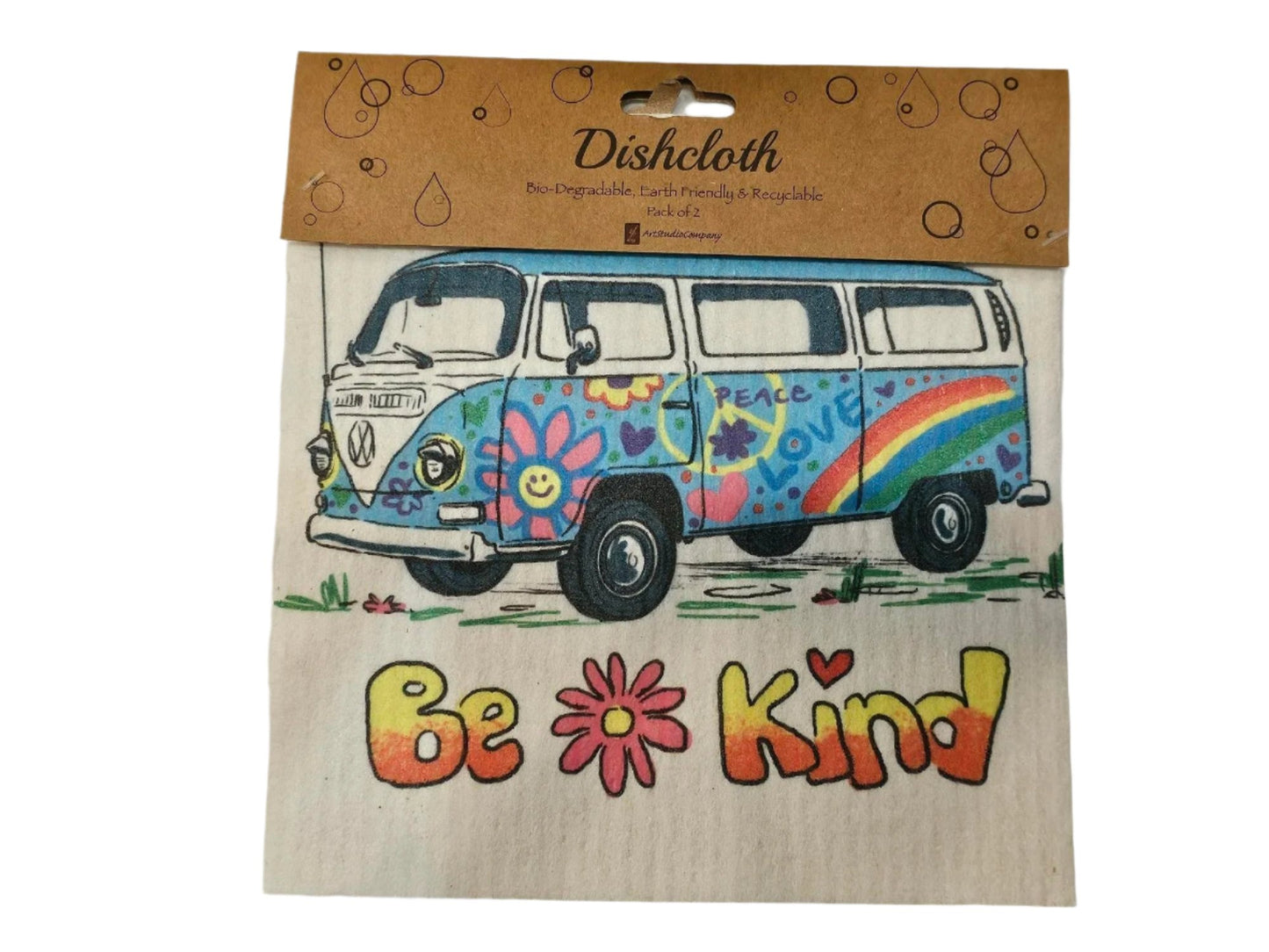 Dish Cloth - 2 pk - VW Bus 