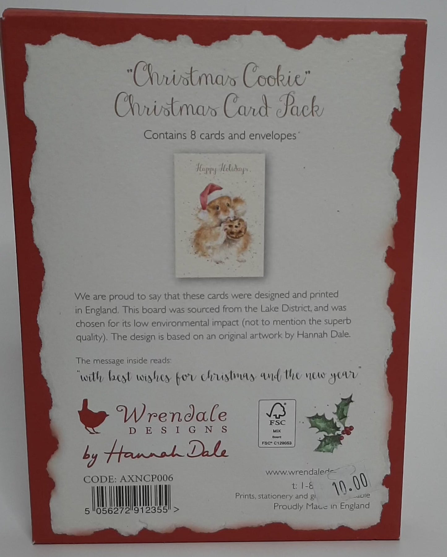 Christmas Cards -Christmas Cookie-8Pk AXNCP006 