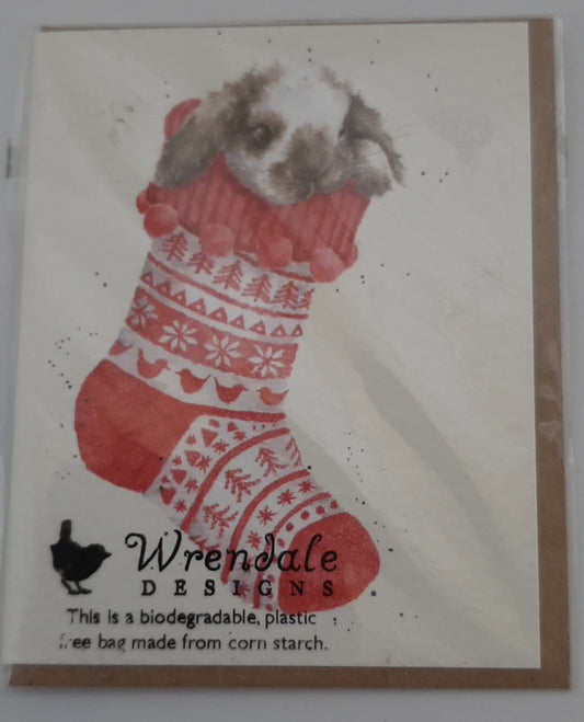 Gift Enclosure Card - AXGE024 - Christmas Stocking - 
