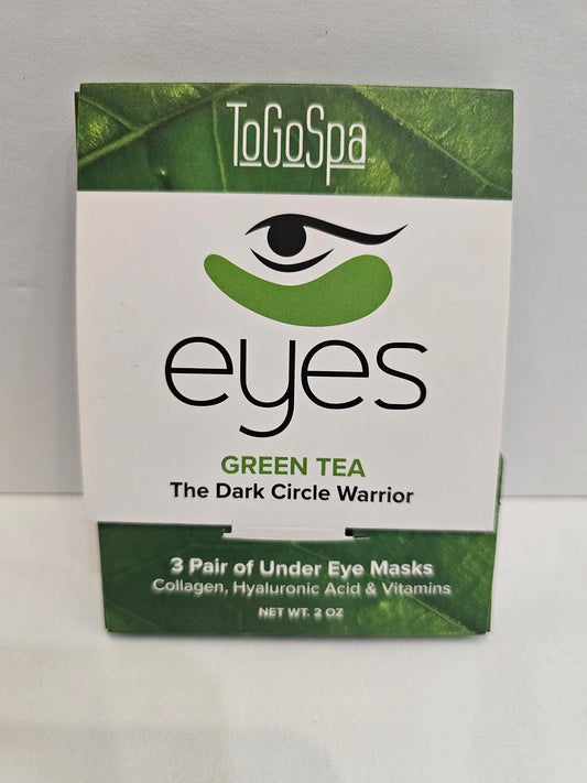 To Go Spa -Eye Mask - Green Tea - Dark Circles - Depuffer 