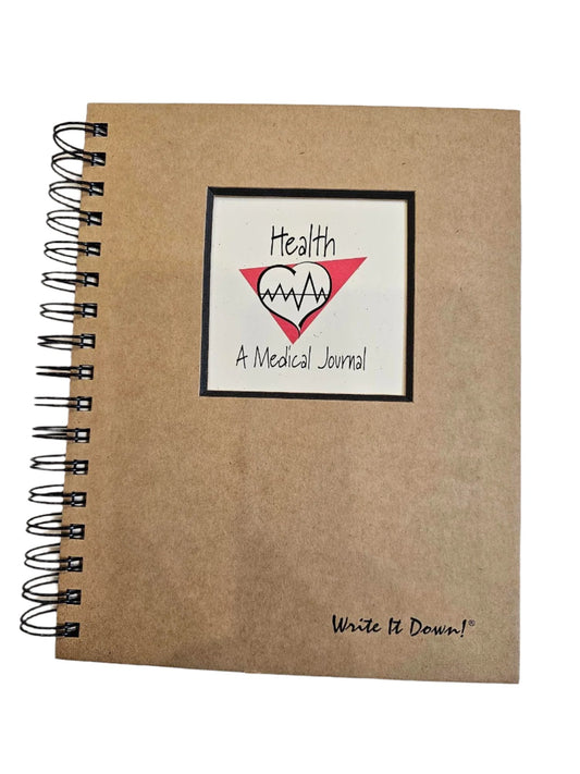 Note Book - Large - Kraft color JU-73 My Health, A Medical 