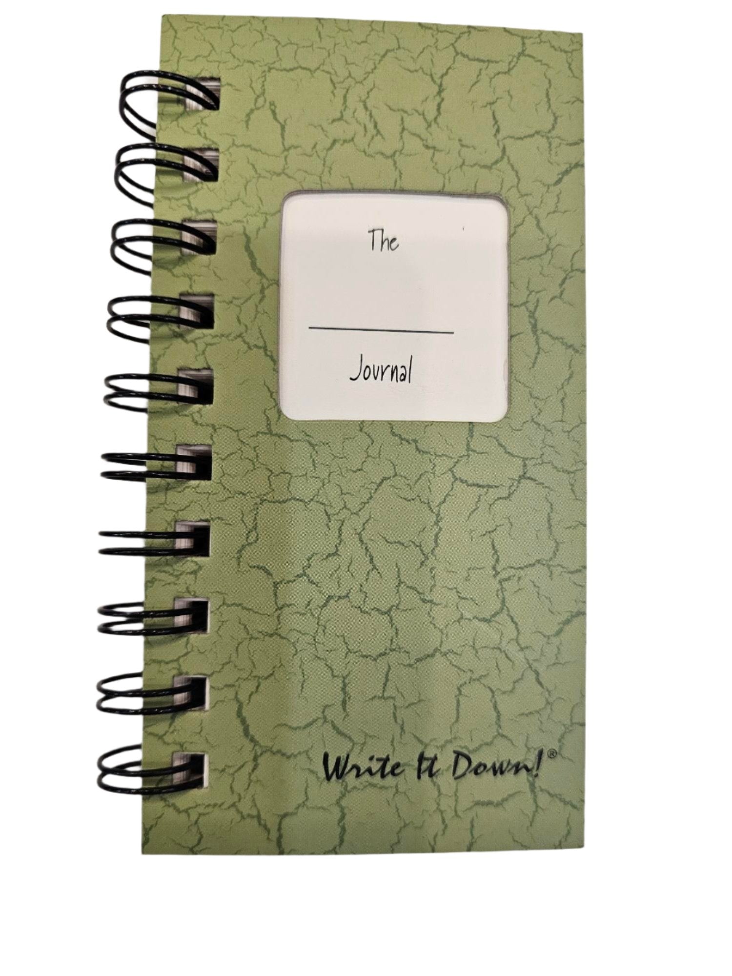 Notebook - Mini Journal - Green -CM-18  Blank inside 