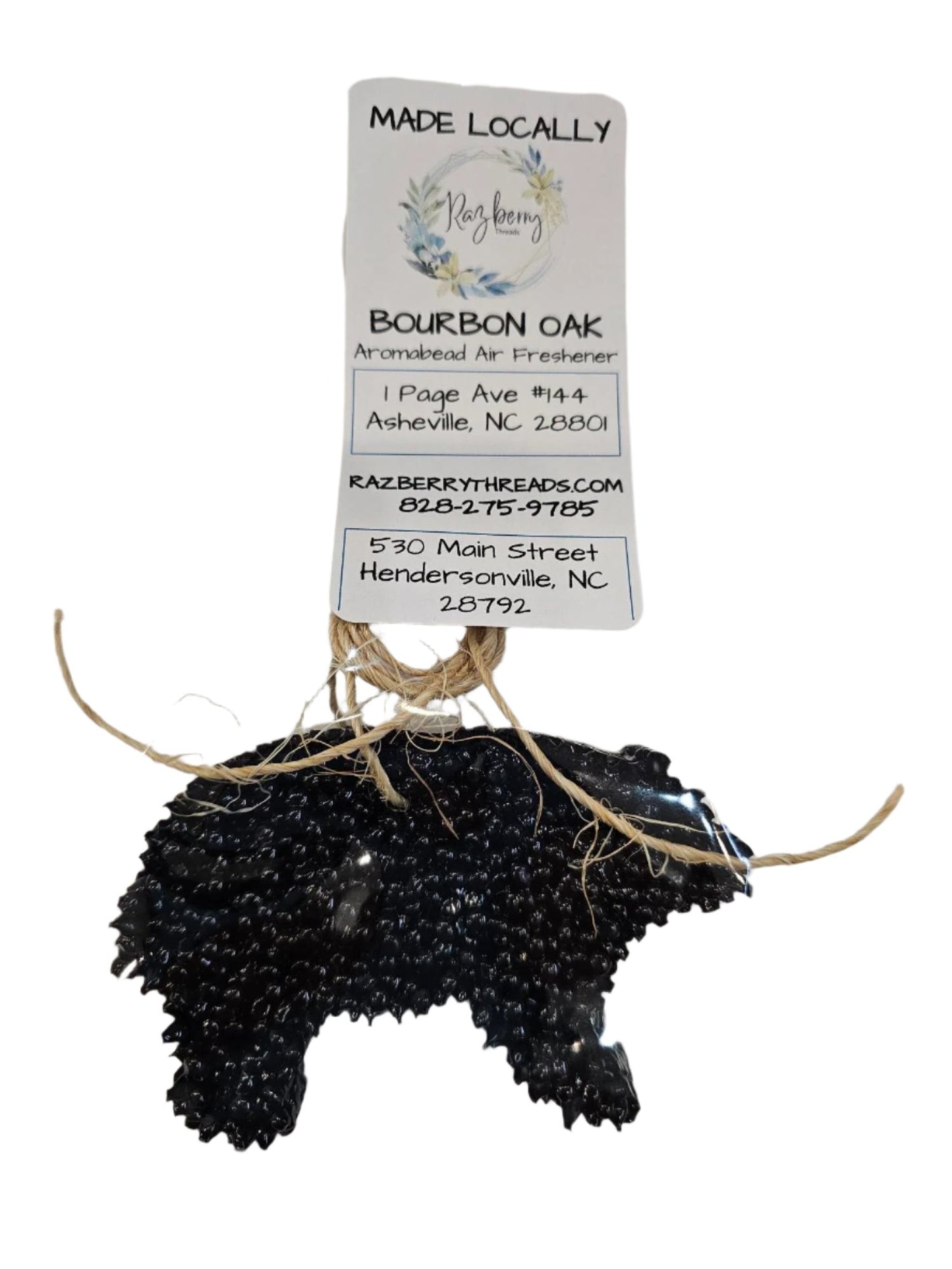 Air Fresher - Aromabead - Bear - Black - Bourbon Oak 