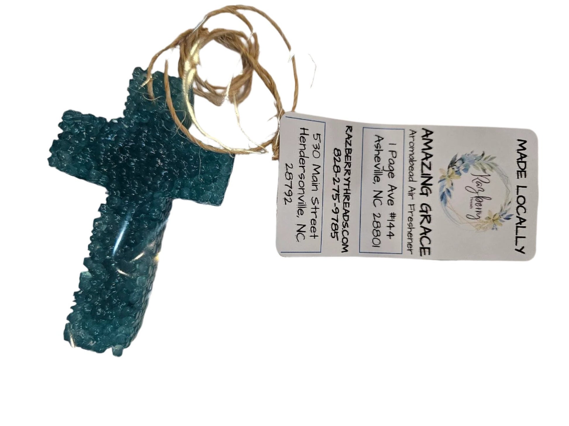 Air Fresher - Aromabead - Cross - Teal 