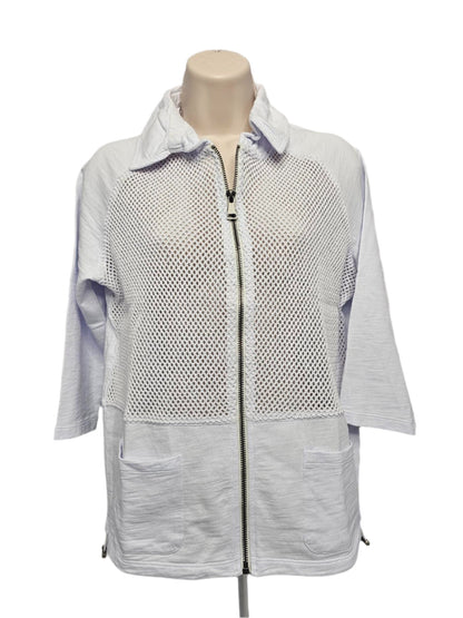 Jacket - Mesh 3/4 Sleeve - White 24101-WT 