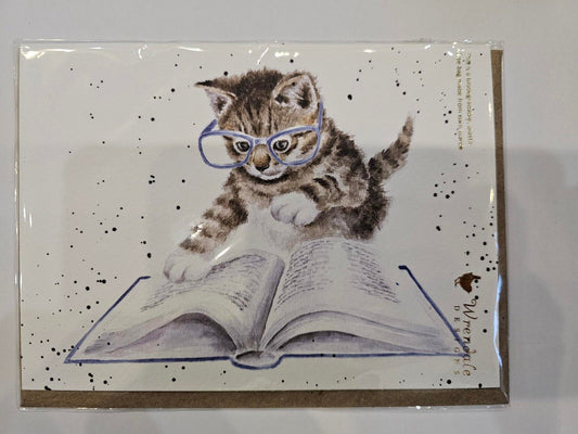 Card - ACS196-The book Worm - Cat 