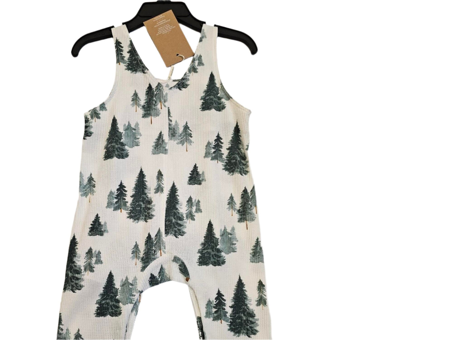 Overalls -Forest - Waffle weave - Forest 