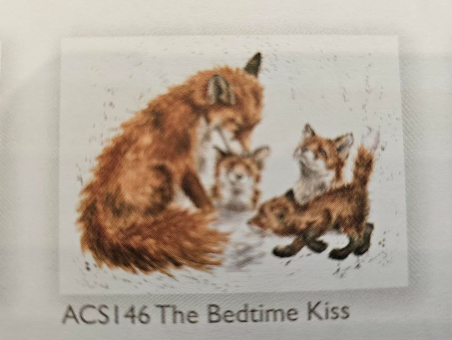 Card - ACS146 THE BEDTIME KISS FOX 